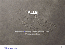 Tablet Screenshot of mdv-druck.de